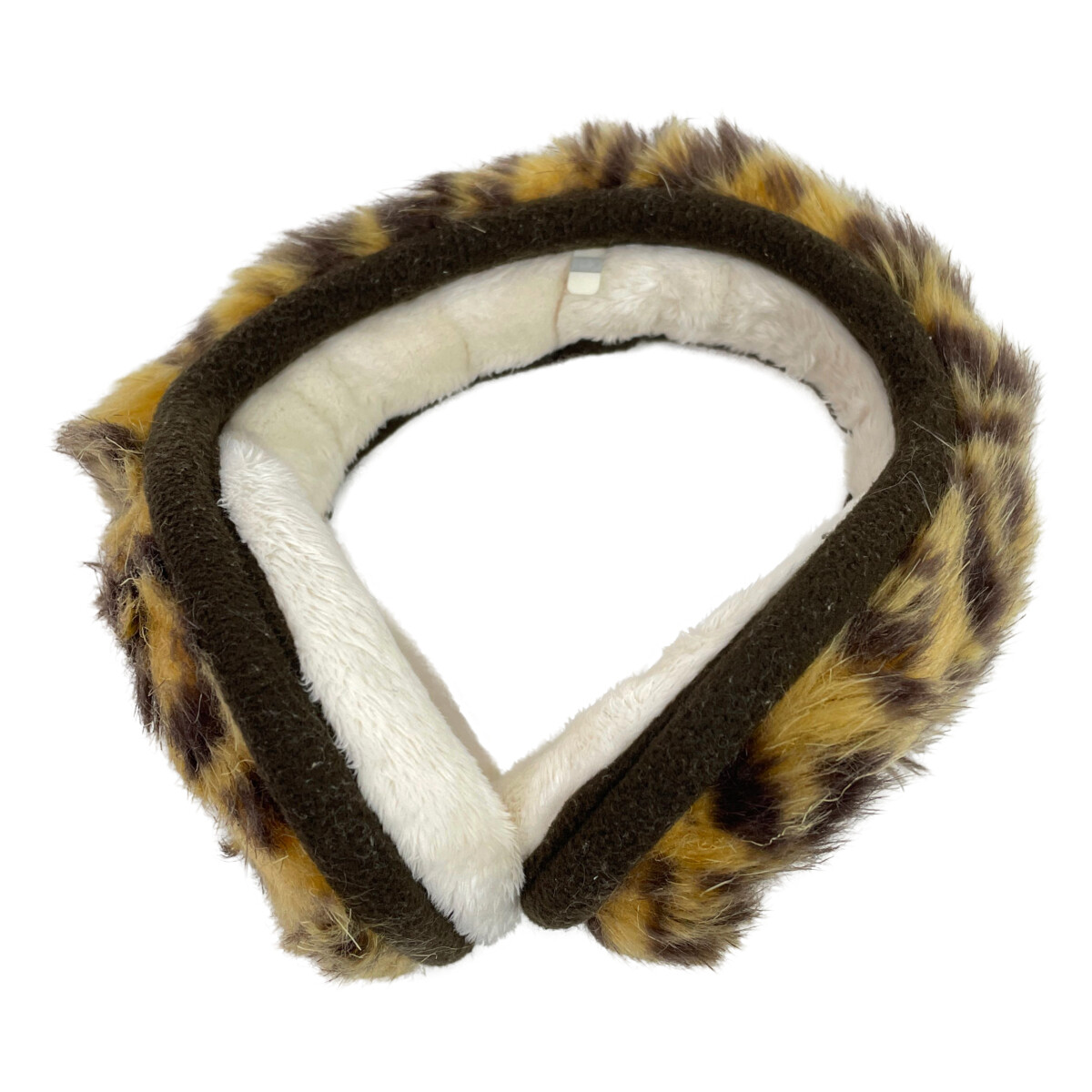 中古 パーリーゲイツ PEARLY GATES イヤーマフ 茶系 ヒョウ柄