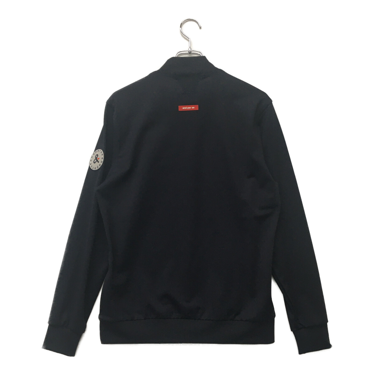 アンパスィ　and per se ネイビー　ジャケット　ジップアップ　ビックロゴ and per se 【在庫限り】and AMS1105G1 / アンパスィ マルチ