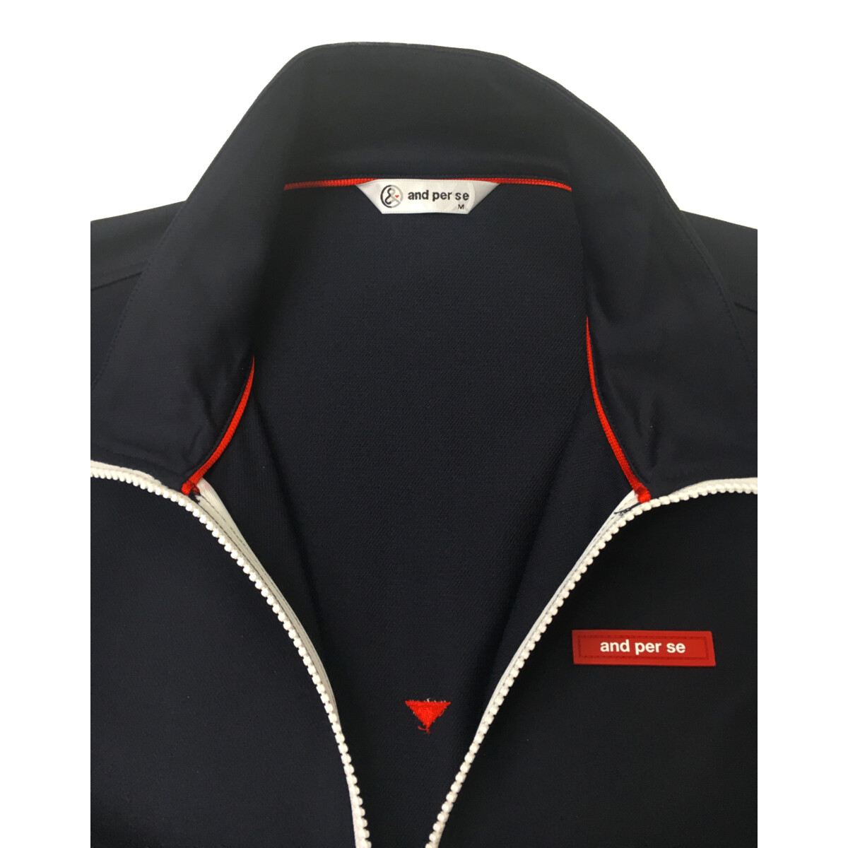 新品アンパスィ　アウター 未使用品 メンズ アンパスィ and per se ブルゾン M 紺 ネイビー