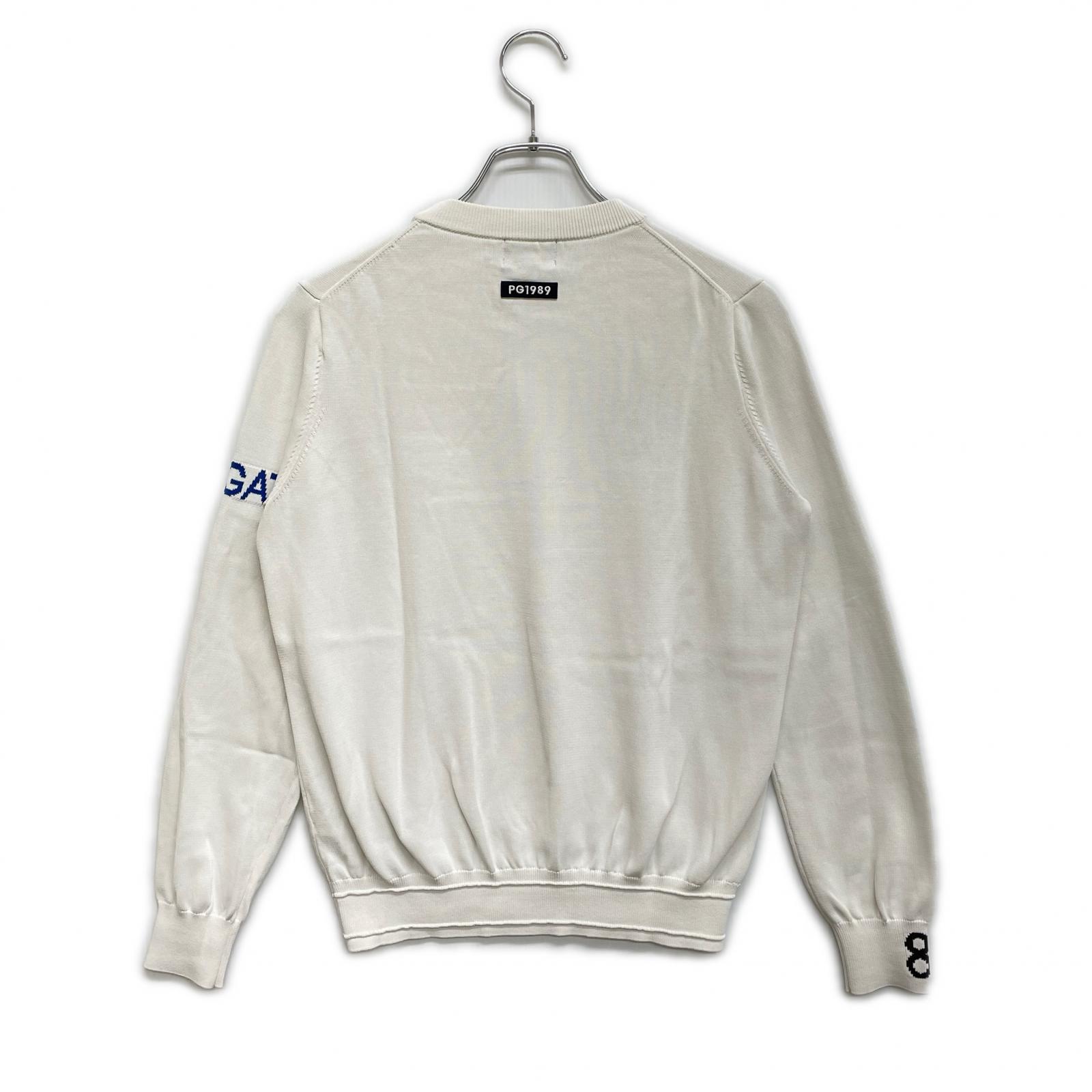 PEARLY GATES パーリーゲイツ　人気スニードセーター　新品未使用 12G部分ジャガードカシミヤタッチコットンハイネックニットプル