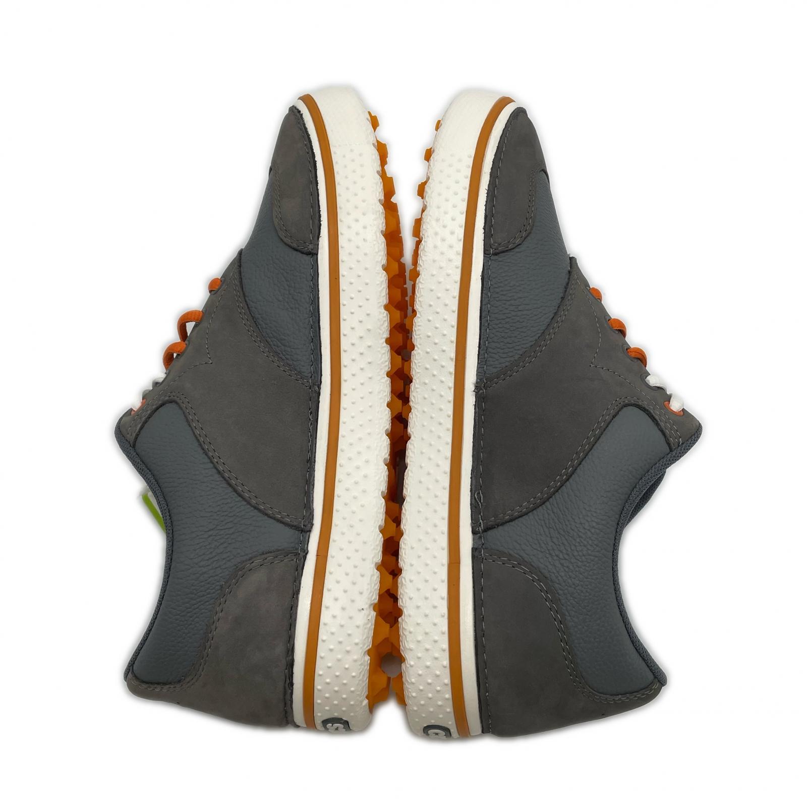 Fifi&Romeo 新品未使用 即完売 最高級品 クロッシェレース Sサイズ 未使用品 ゴルフシューズ 28 チャコール×オレンジ クロックス