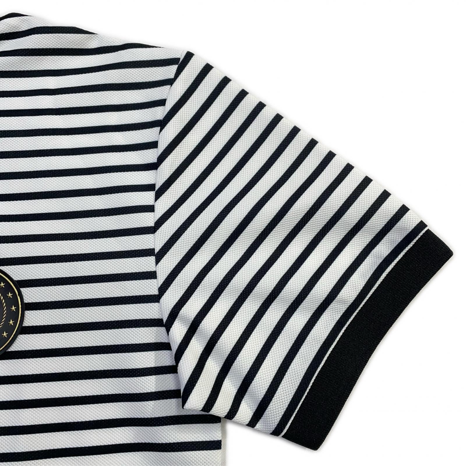 未使用級 ヴィトゥエルヴ 半袖ポロシャツ ゴルフウェア XLサイズ 黒 白 ロゴ 未使用級 ヴィトゥエルヴ 半袖ポロシャツ ゴルフウェア XLサイズ