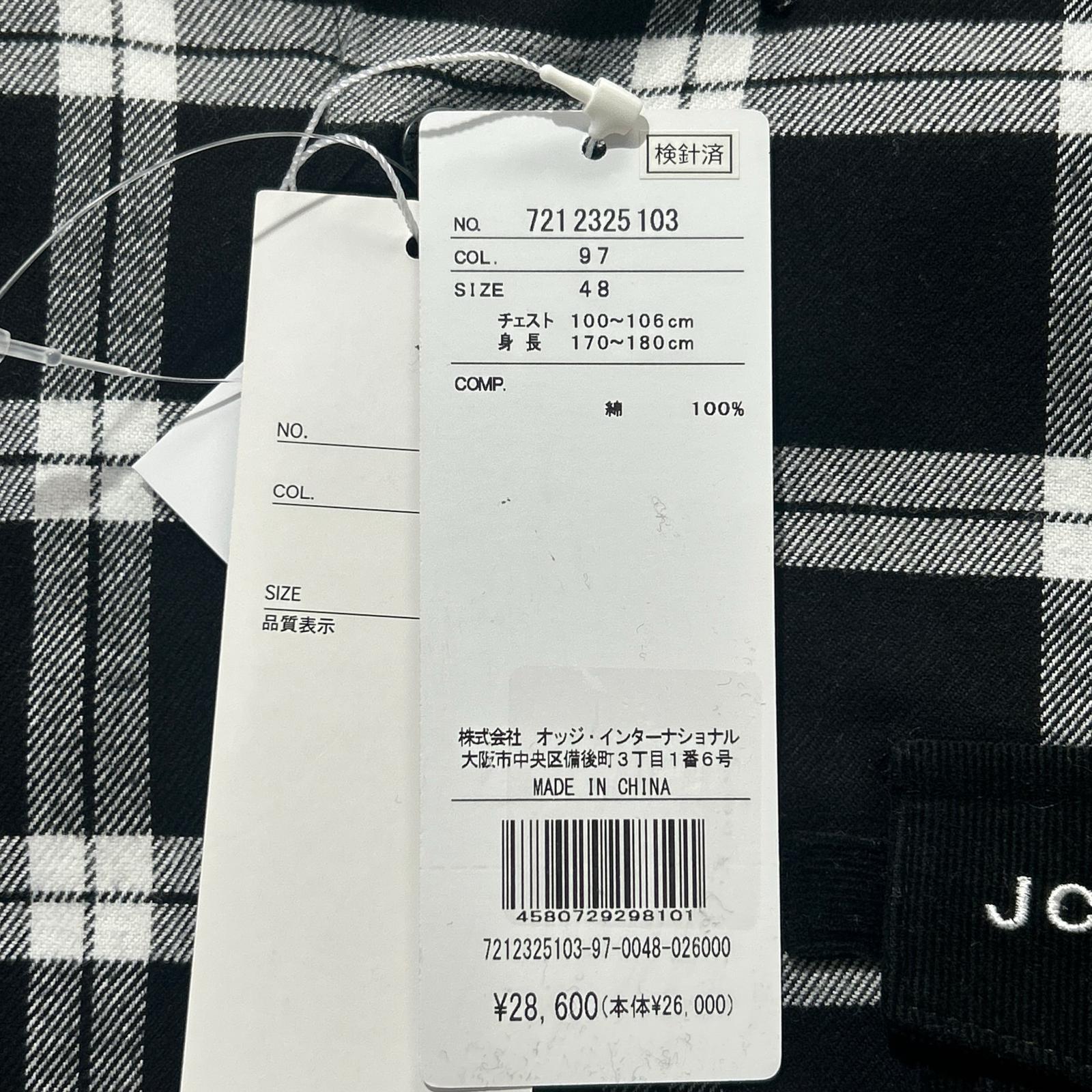 CASTELBAJACスヌーピー ゴルフ メンズ長袖シャツ 黒新品未使用タグ付き 未使用品 メンズ カステルバジャック JC de CASTELBAJAC 長袖シャツ 48