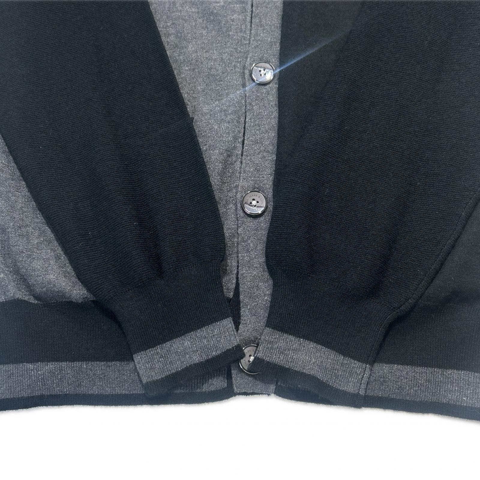 マークアンドロナ メンズ 長袖 カーディガン グレー カシミヤ100% スカル マークアンドロナ メンズ 長袖 カーディガン グレー カシミヤ100