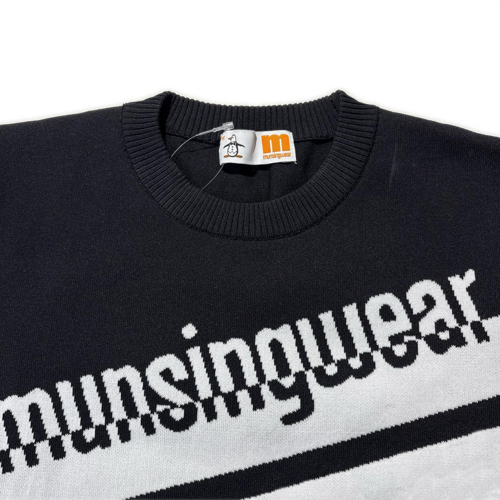 中古 レディース マンシングウェア Munsing wear セーター M 黒×グレー