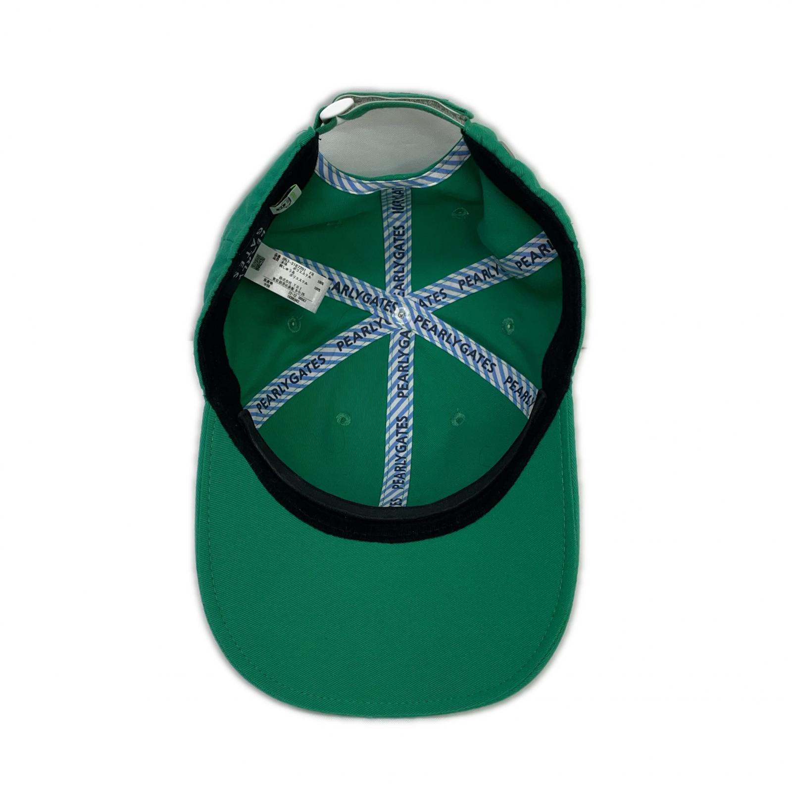 ゴルフ　キャップ　パーリーゲイツ 中古 パーリーゲイツ PEARLY GATES キャップ フリー グリーン 立体