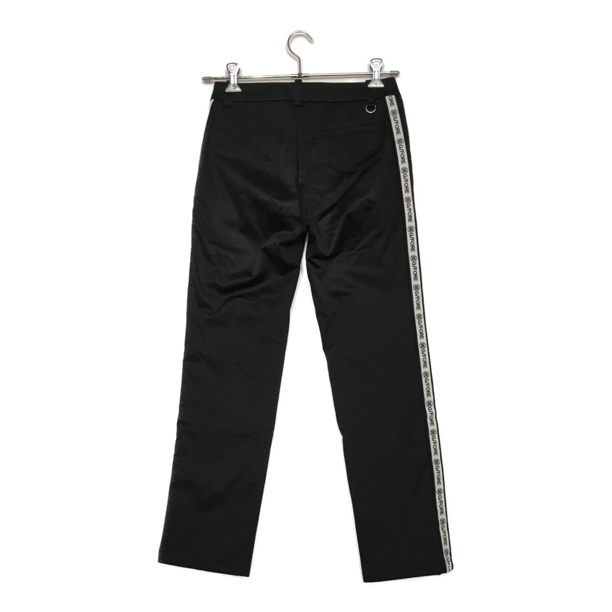 中古 レディース ジーフォア G/FORE パンツ 38(M) 黒 ブラック サイド