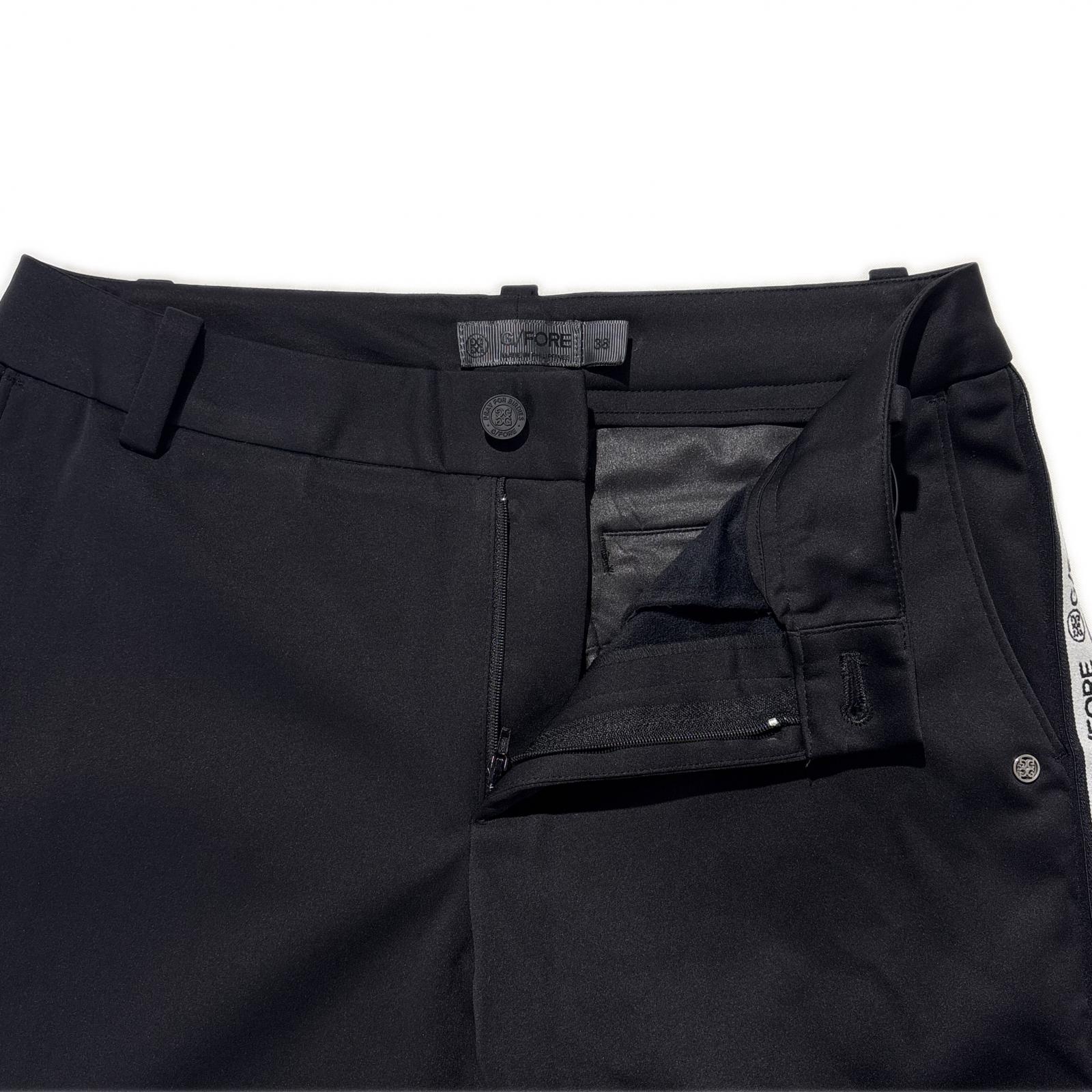 中古 レディース ジーフォア G/FORE パンツ 38(M) 黒 ブラック サイド