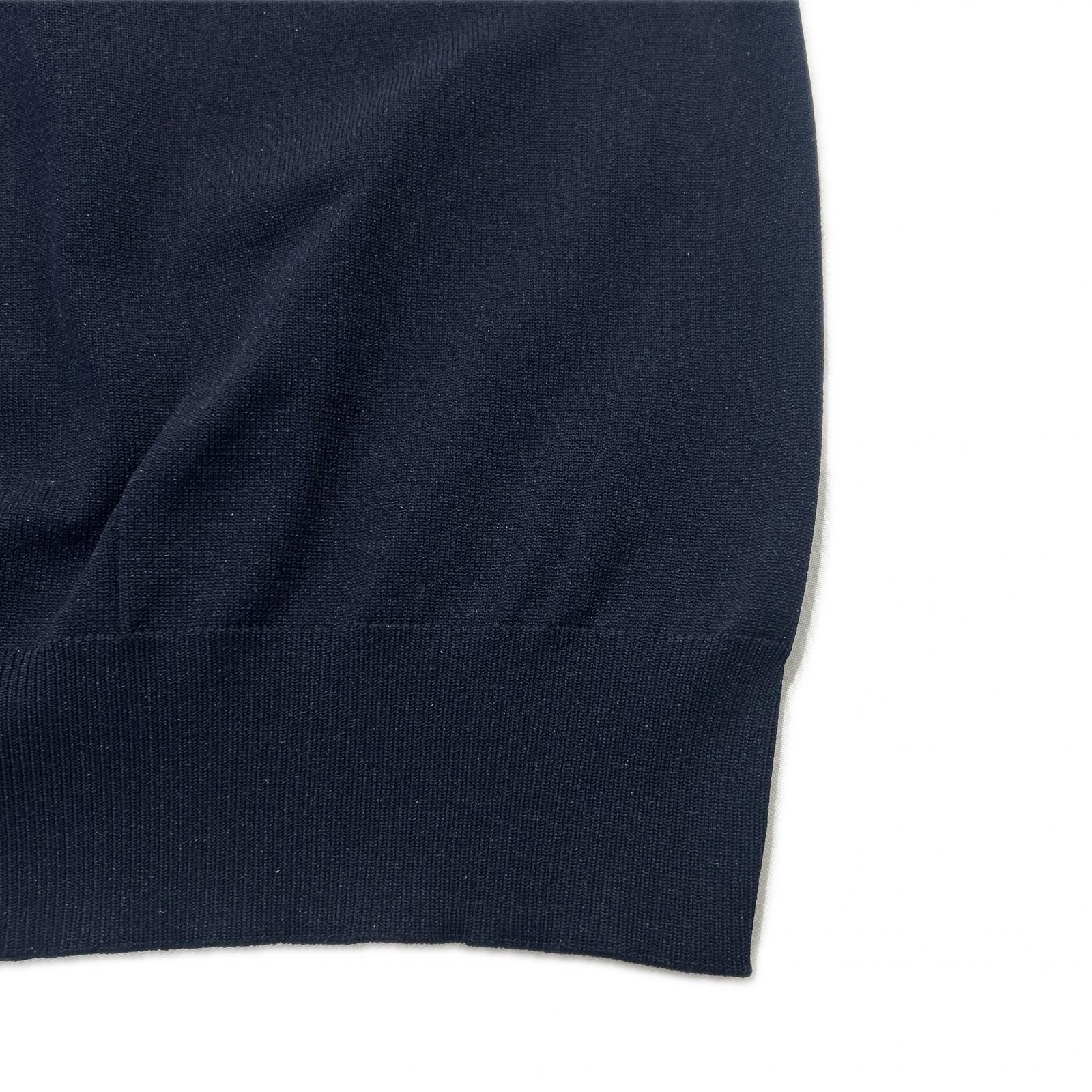 中古 メンズ アンパスィ and per se ベスト M 紺 ネイビー クルー