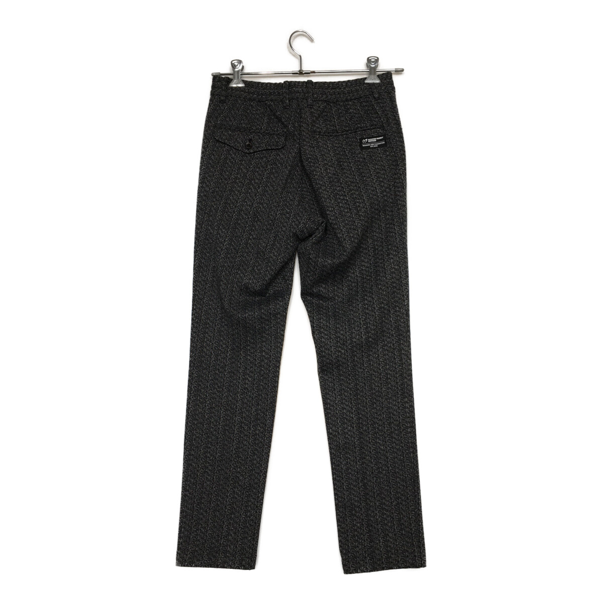 美品☆マスターバニーエディション ゴルフパンツ ロゴ ストレッチ メンズ 4 黒 マスターバニー ゴルフ パンツ 美品☆マスターバニーエディション