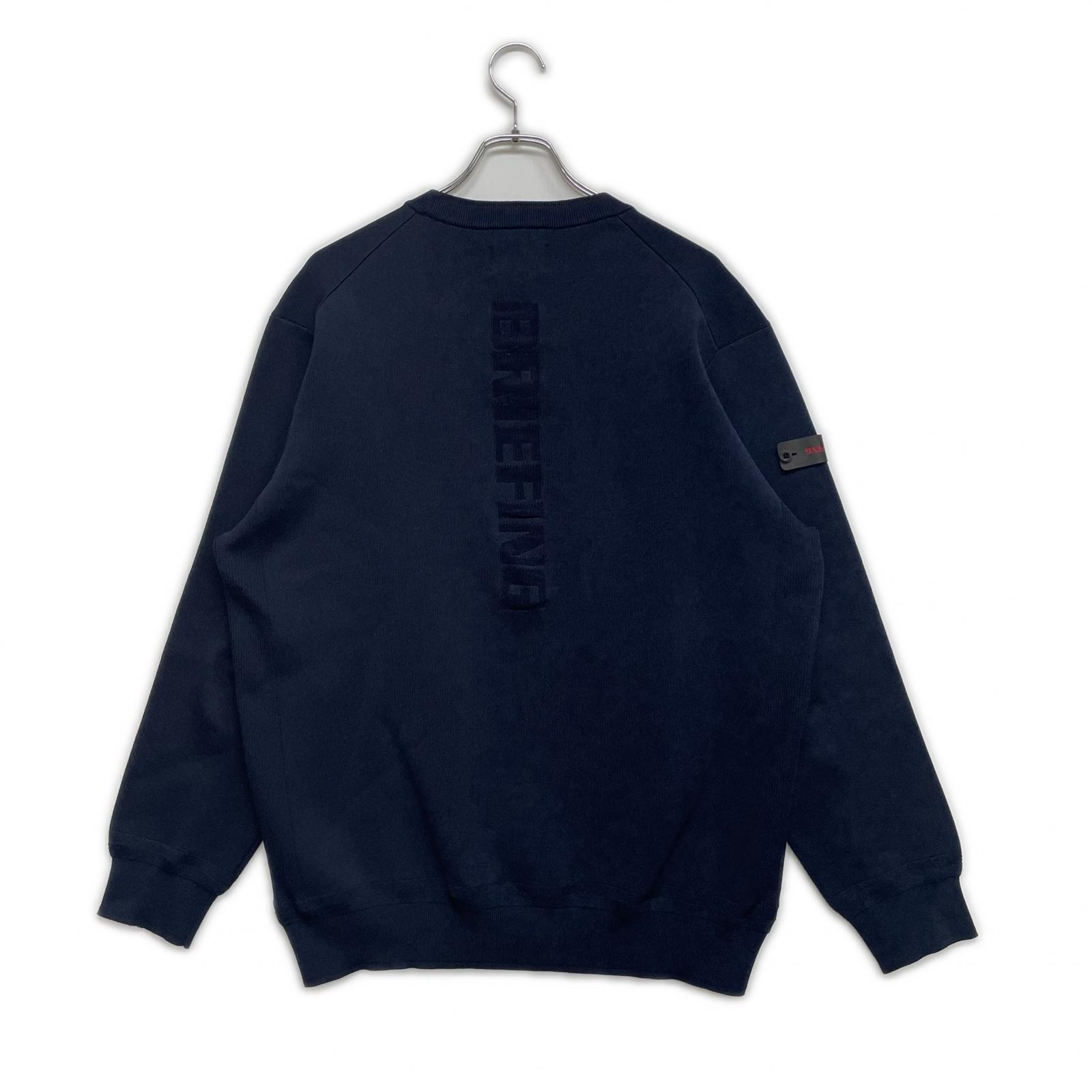 中古 メンズ ブリーフィング BRIEFING セーター XL ネイビー 紺 クルー