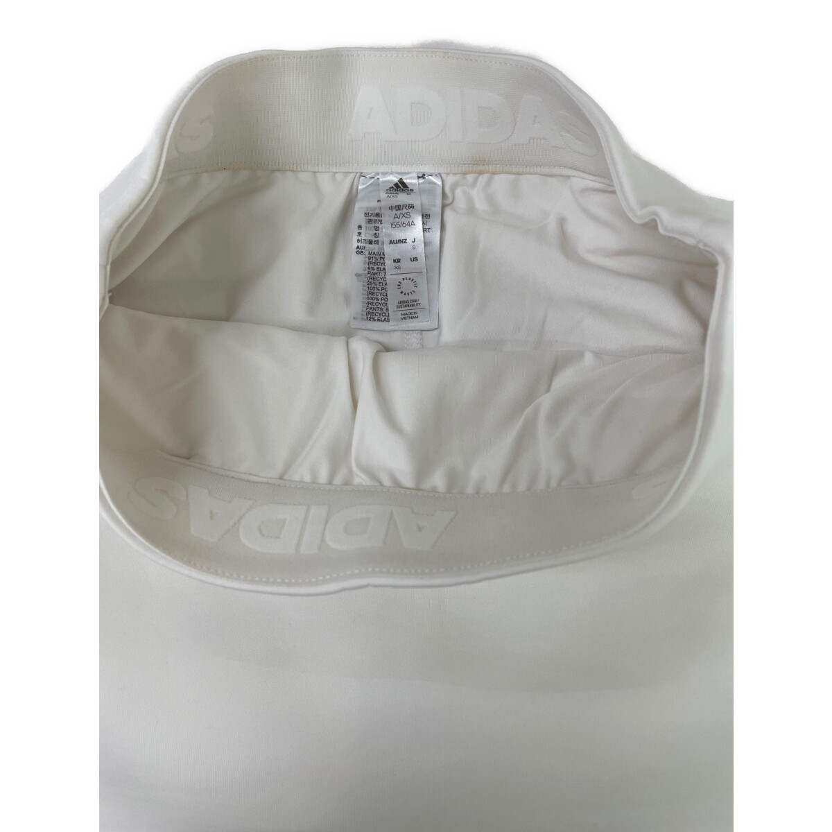 中古 レディース アディダスゴルフ adidas GOLF セットアップ S 白