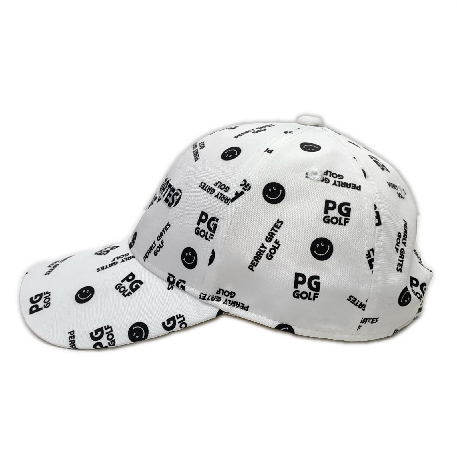 中古 パーリーゲイツ PEARLY GATES キャップ フリー 白 ホワイト