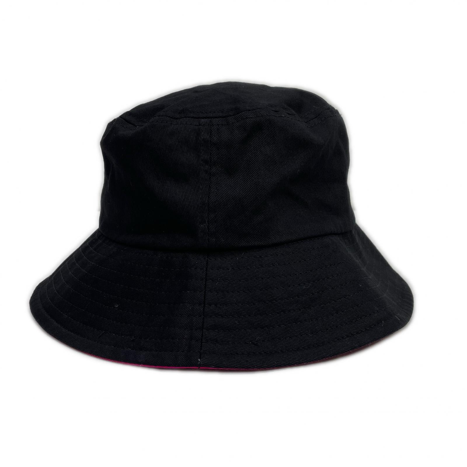 中古 パーリーゲイツ PEARLY GATES バケットハット フリー ブラック 黒