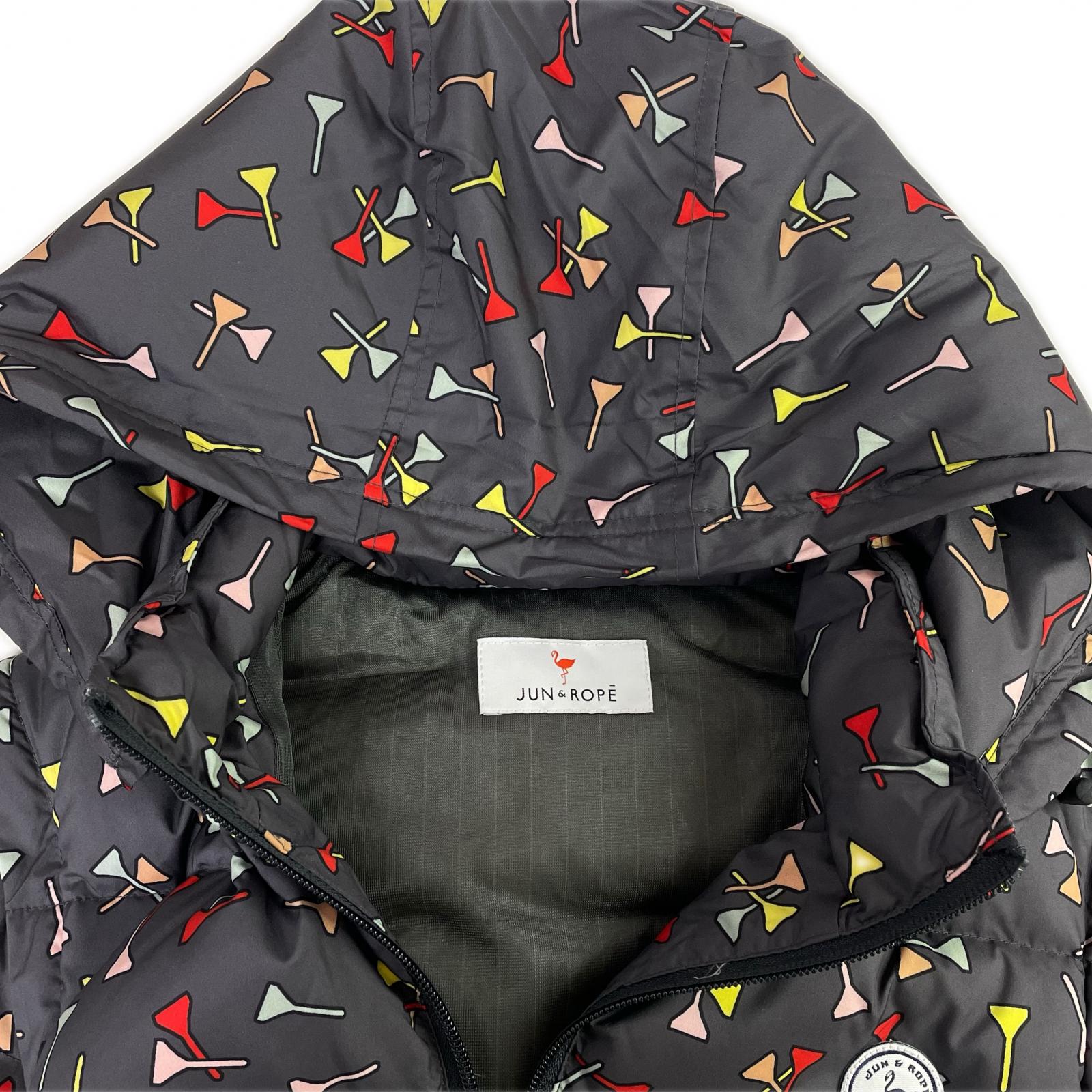 中古 レディース ジュン＆ロペ JUN&ROPE ダウンジャケット L グレー系