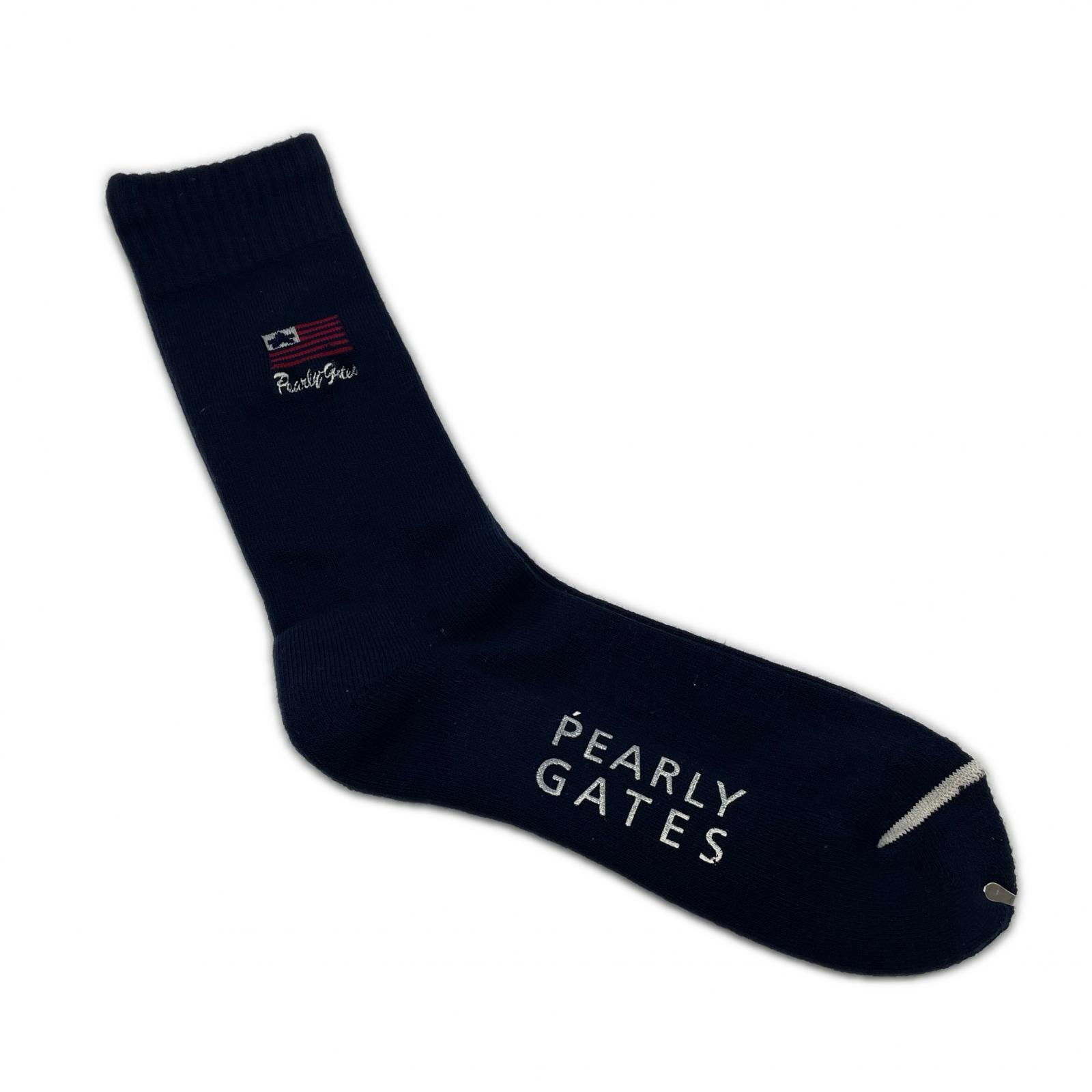 未使用品 メンズ パーリーゲイツ PEARLY GATES ソックス ネイビー