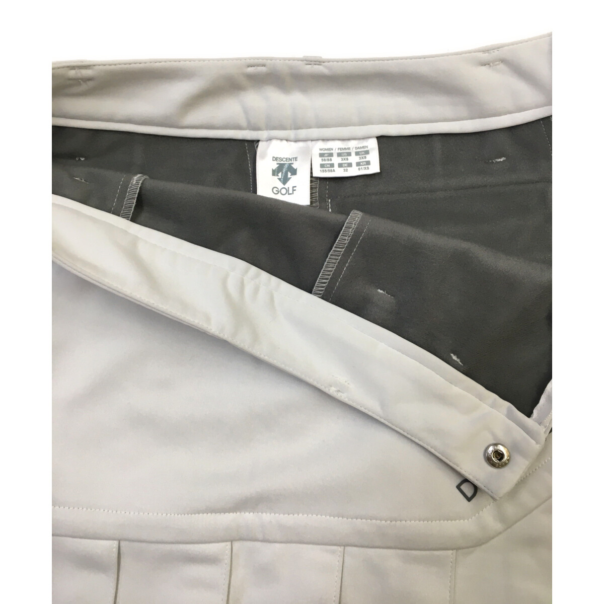 中古 レディース デサントゴルフ DESCENTE GOLF スカート SS ホワイト