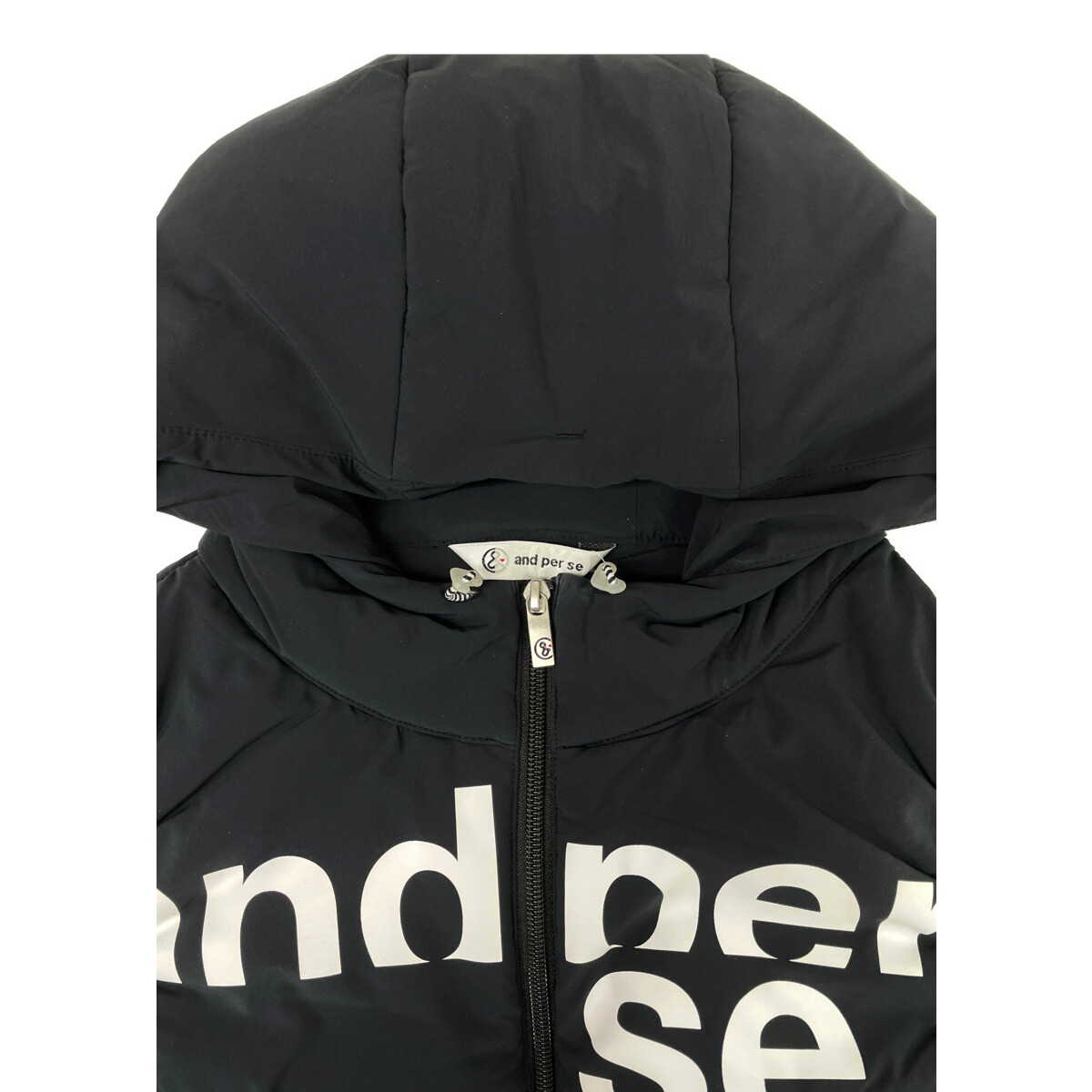 中古 レディース and per se 中綿入りベスト 中古 レディース アンパスィ and per se セットアップ L 紺 ネイビー