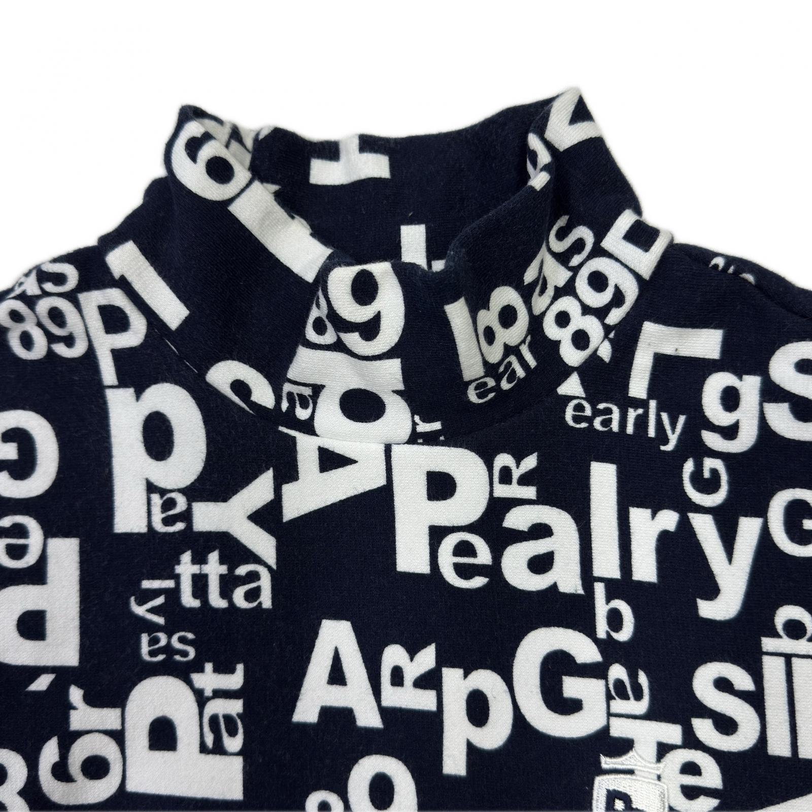 PEARLY GATES ロゴプリント長袖シャツ サイズ2 中古 レディース パーリーゲイツ PEARLY GATES 長袖シャツ 1(M) 紺