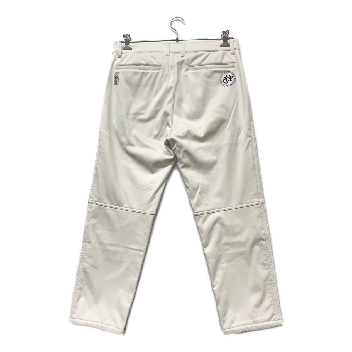 ZOY ゴルフウェアー 白 パンツ 中古 メンズ ゾーイ ZOY パンツ 88cm ホワイト 白 裏起毛 ストレッチ