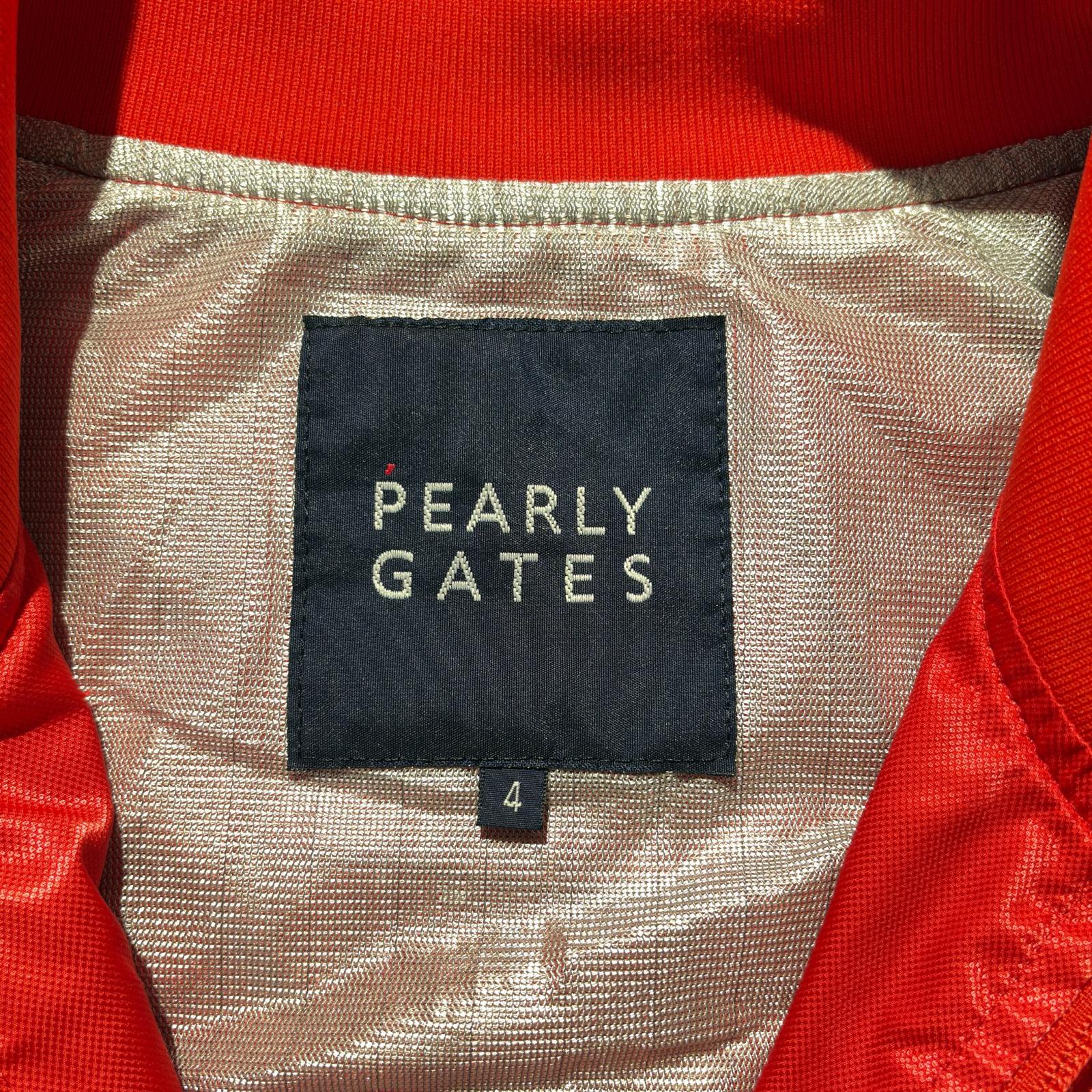 中古 メンズ パーリーゲイツ PEARLY GATES フルジップアウター 4(M) 赤