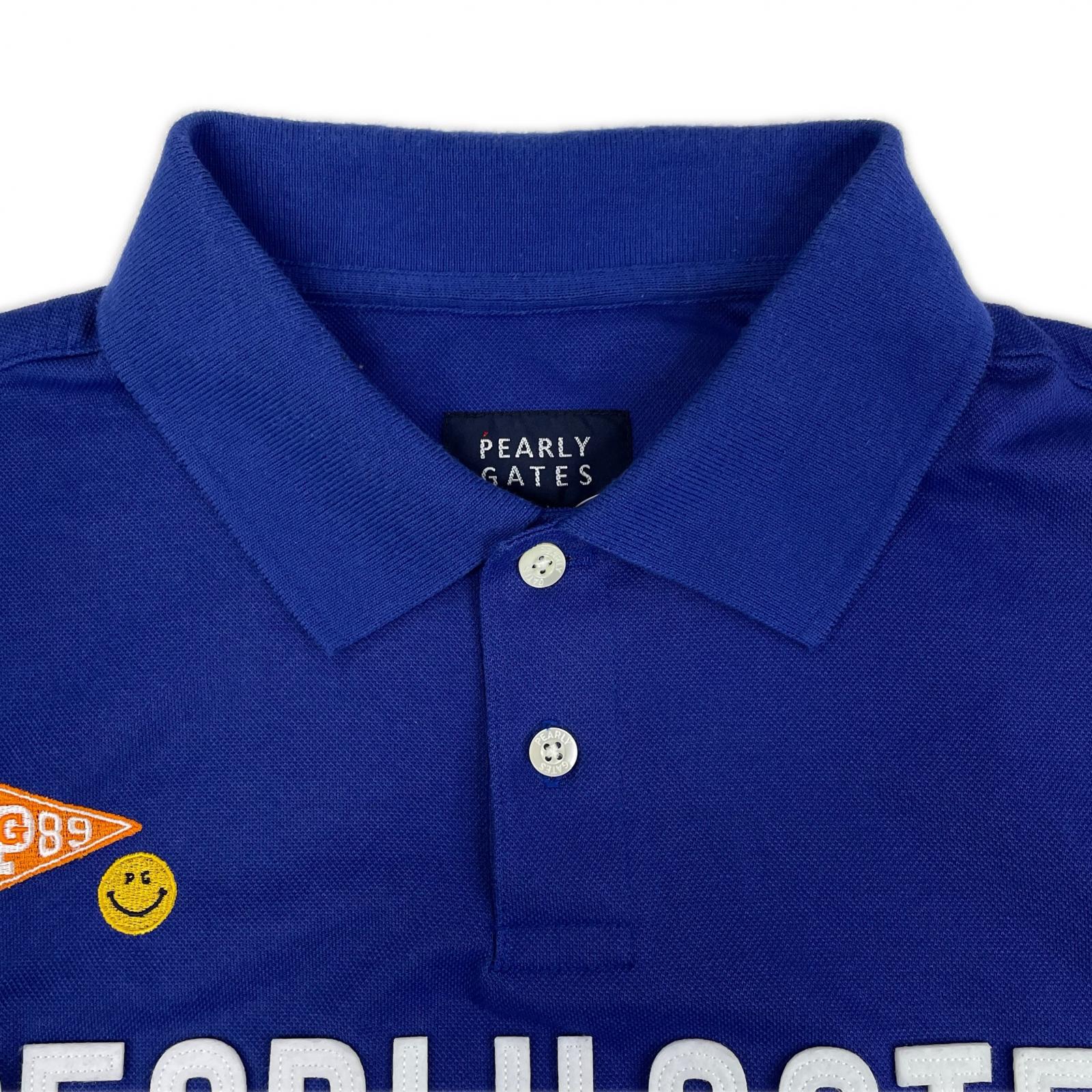 中古 メンズ パーリーゲイツ PEARLY GATES 半袖ポロシャツ 5(L) 青 