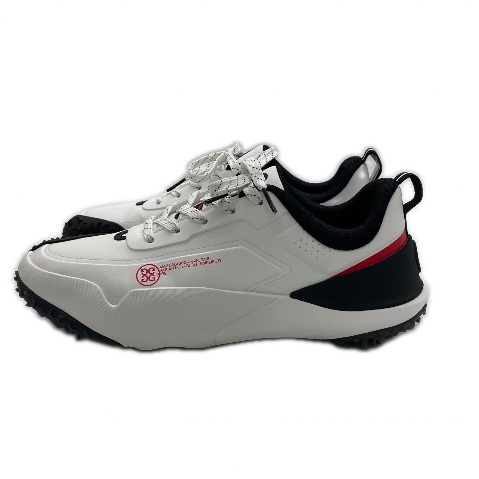 中古 ジーフォア G/FORE ゴルフシューズ 27 ホワイト ロゴプリント