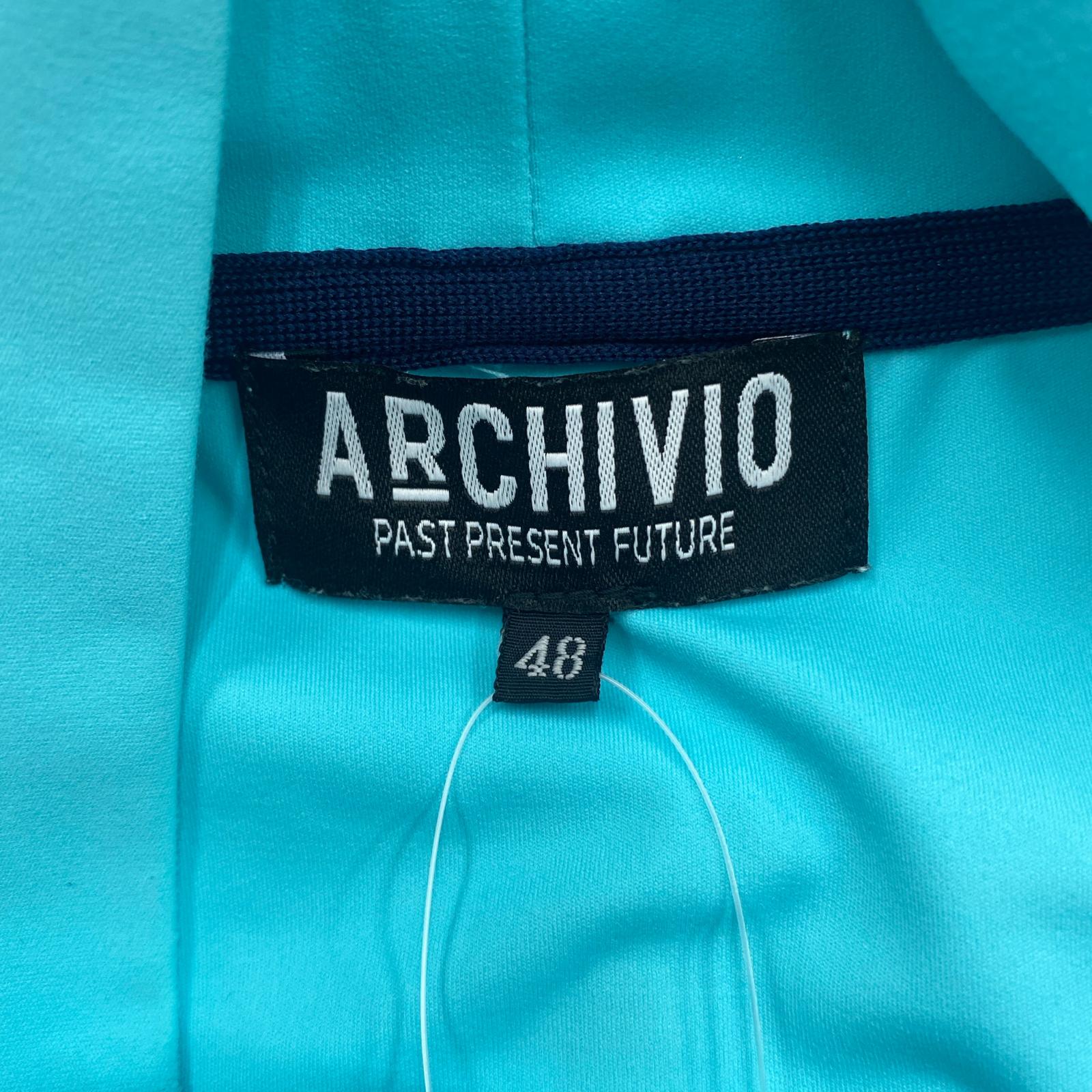中古 メンズ アルチビオ archivio 半袖シャツ 48(L) 水色 ブルー
