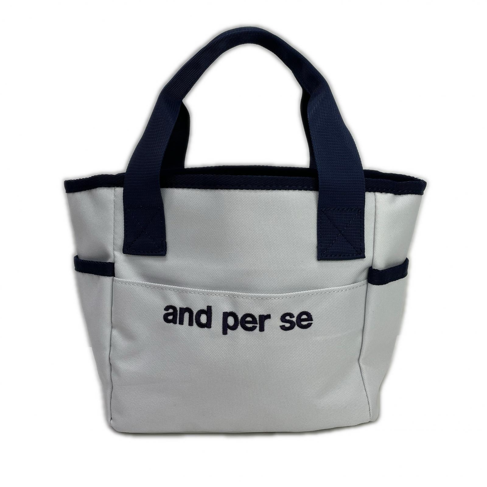 中古 アンパスィ and per se カートバッグ ONESIZE ホワイト ラウンド