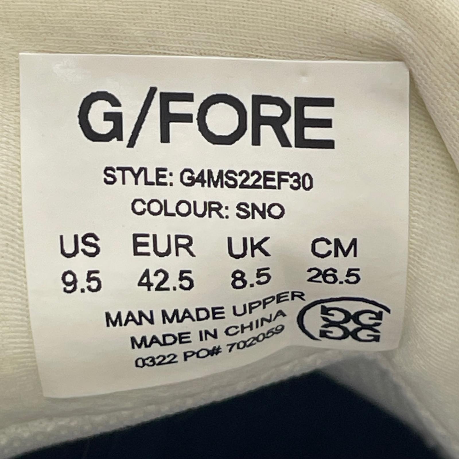 中古 ジーフォア G/FORE ゴルフシューズ 26.5 ホワイト系 ブランドロゴ