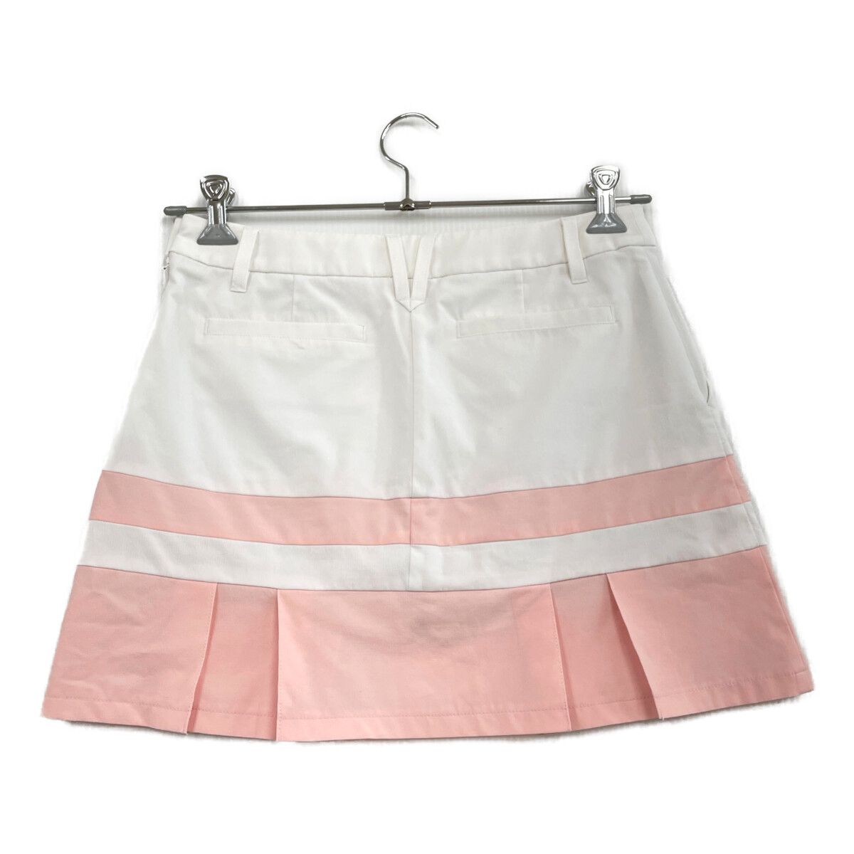 【タグ付】DESCENTE ゴルフスカート 中古 レディース デサントゴルフ DESCENTE GOLF スカート L ホワイト