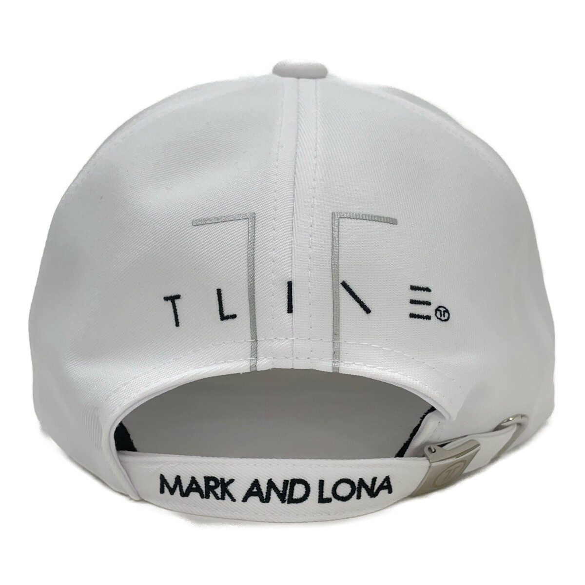中古 マークアンドロナ MARK&LONA キャップ ホワイト 訳あり スカル