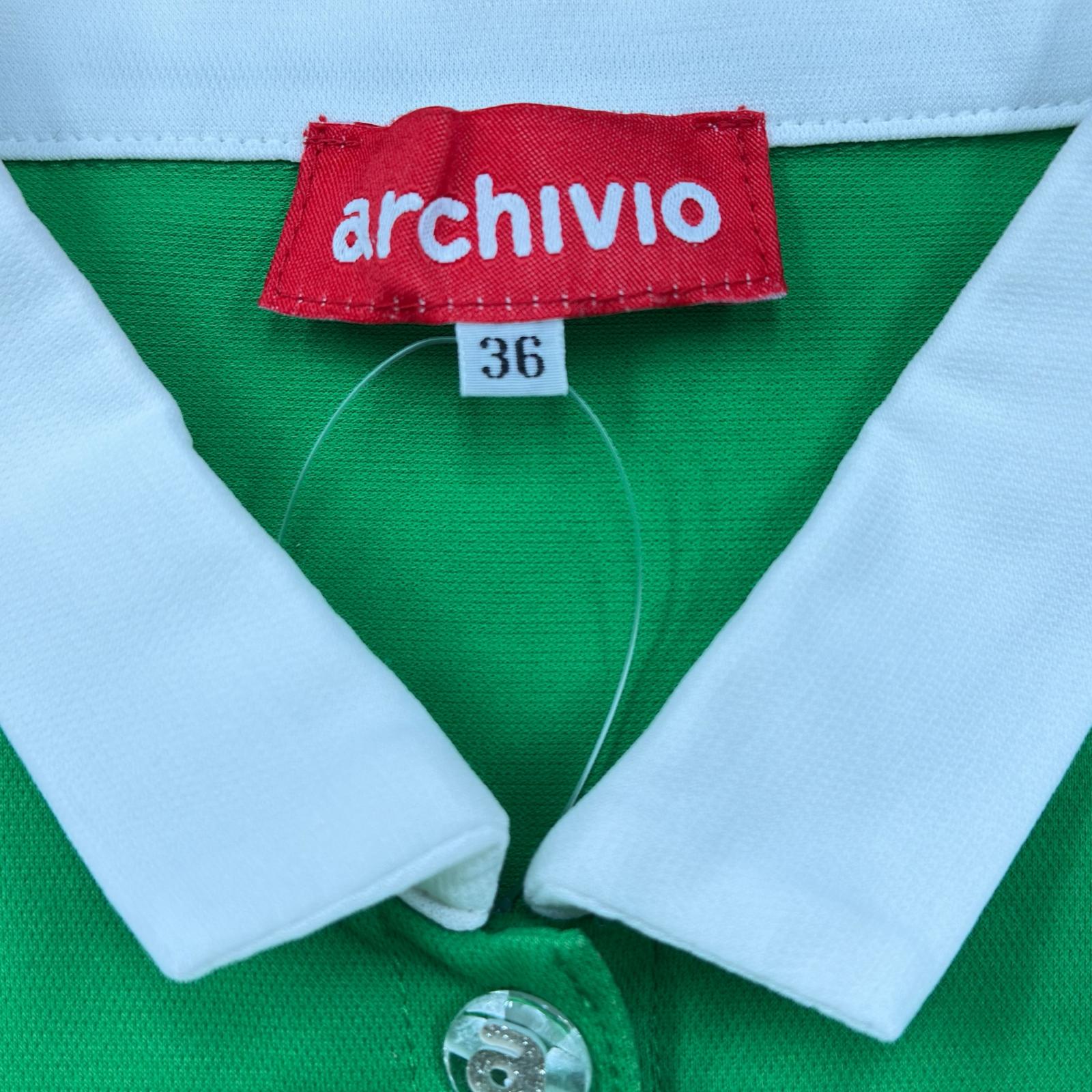 中古 レディース アルチビオ archivio ノースリーブ 36(S) グリーン 緑