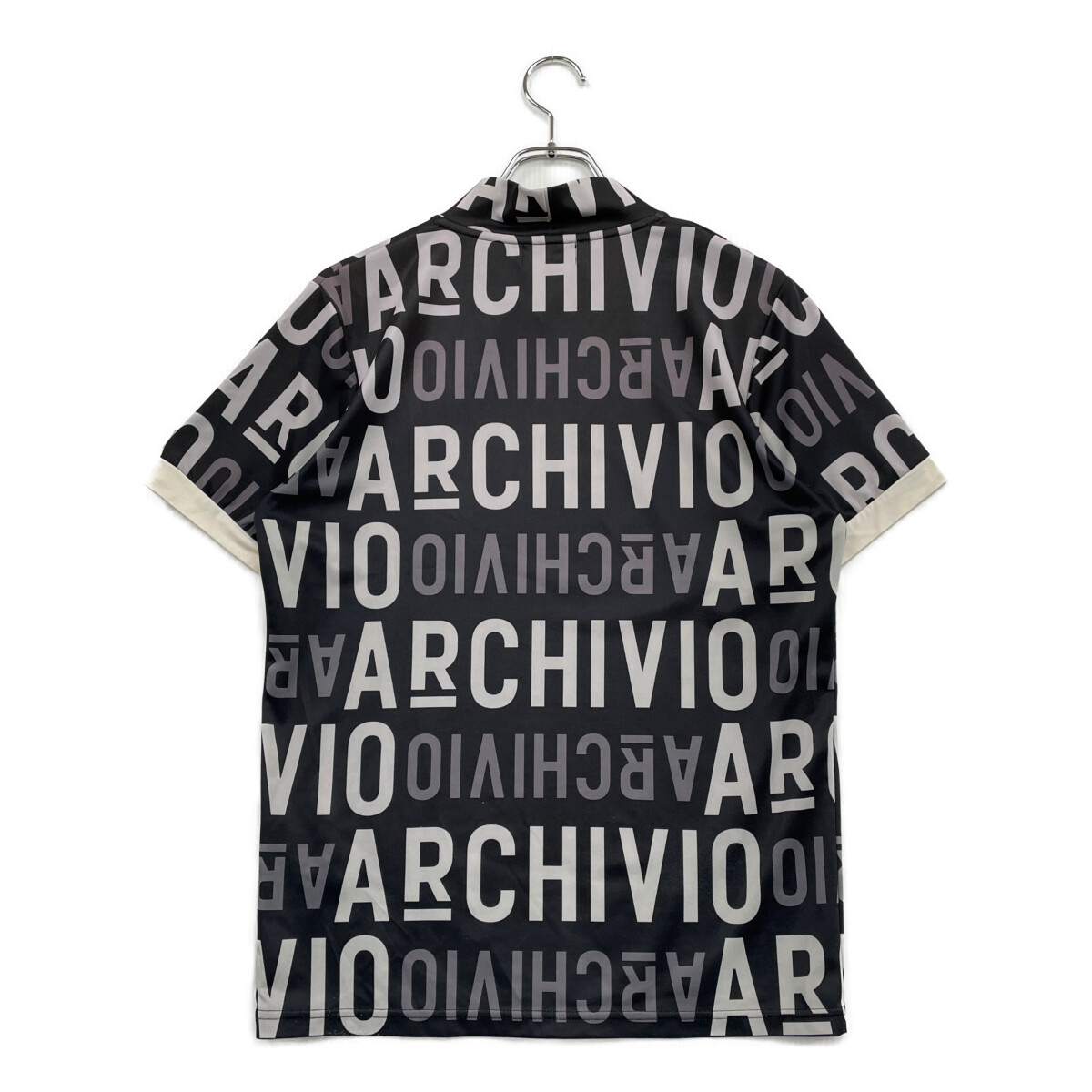 ARCHIVIO アルチビオ 半袖 モックネック ブラック 48 中古 メンズ アルチビオ archivio 半袖シャツ 46(M) ブラック モック