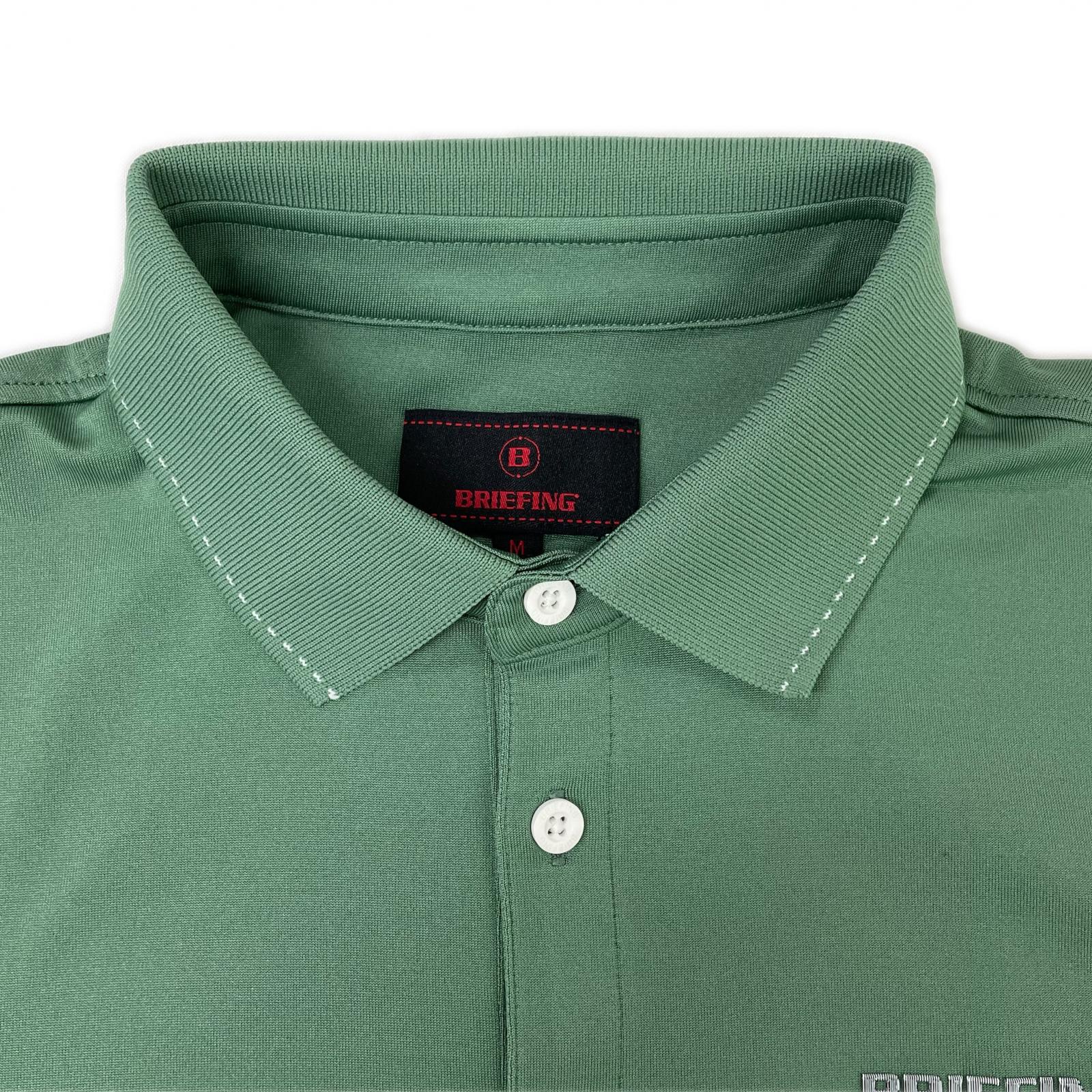 BRIEFING ポロシャツ M サイズ　グリーン 中古 メンズ ブリーフィング BRIEFING 半袖ポロシャツ M グリーン 異