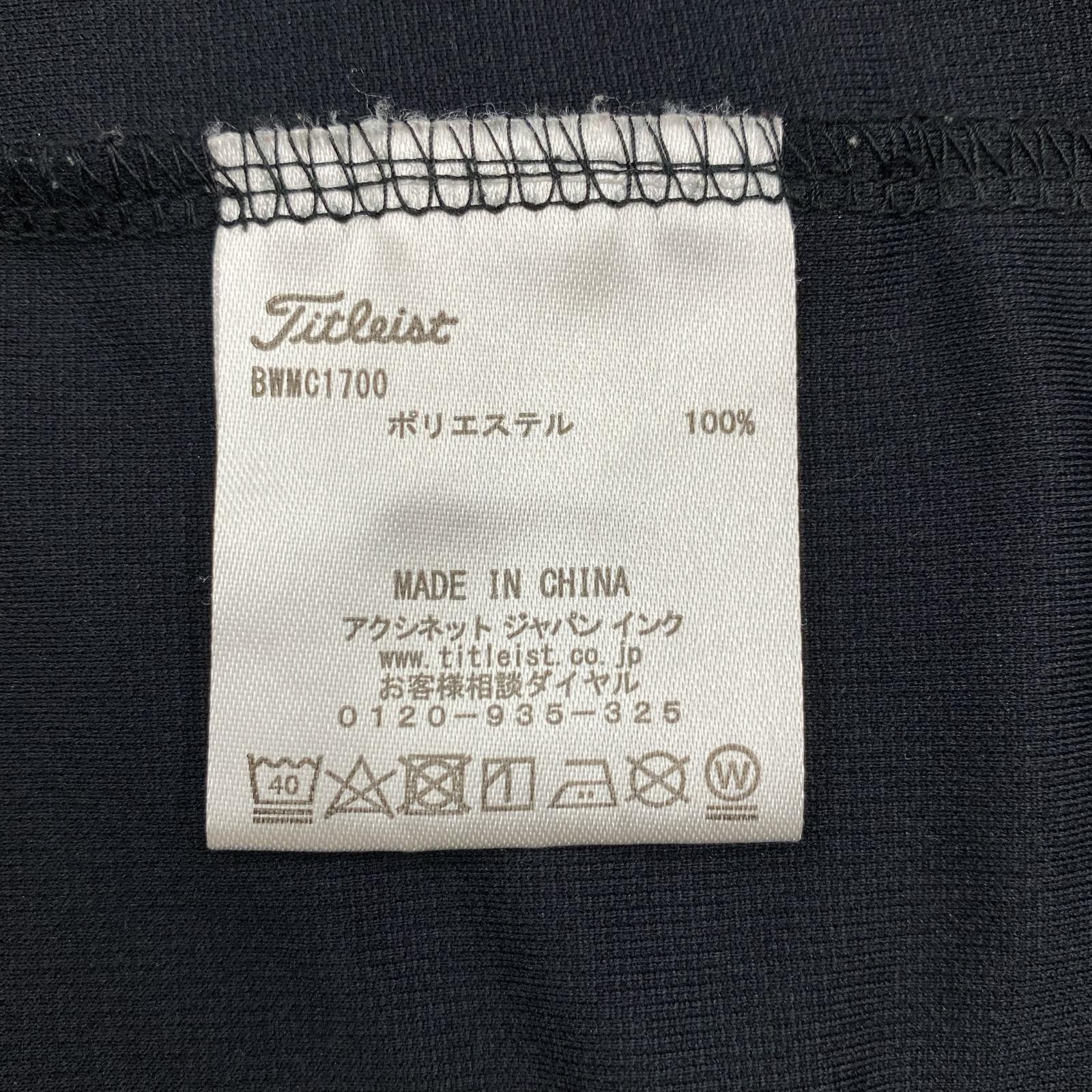 中古 メンズ タイトリスト Titleist 半袖ポロシャツ L ブラック